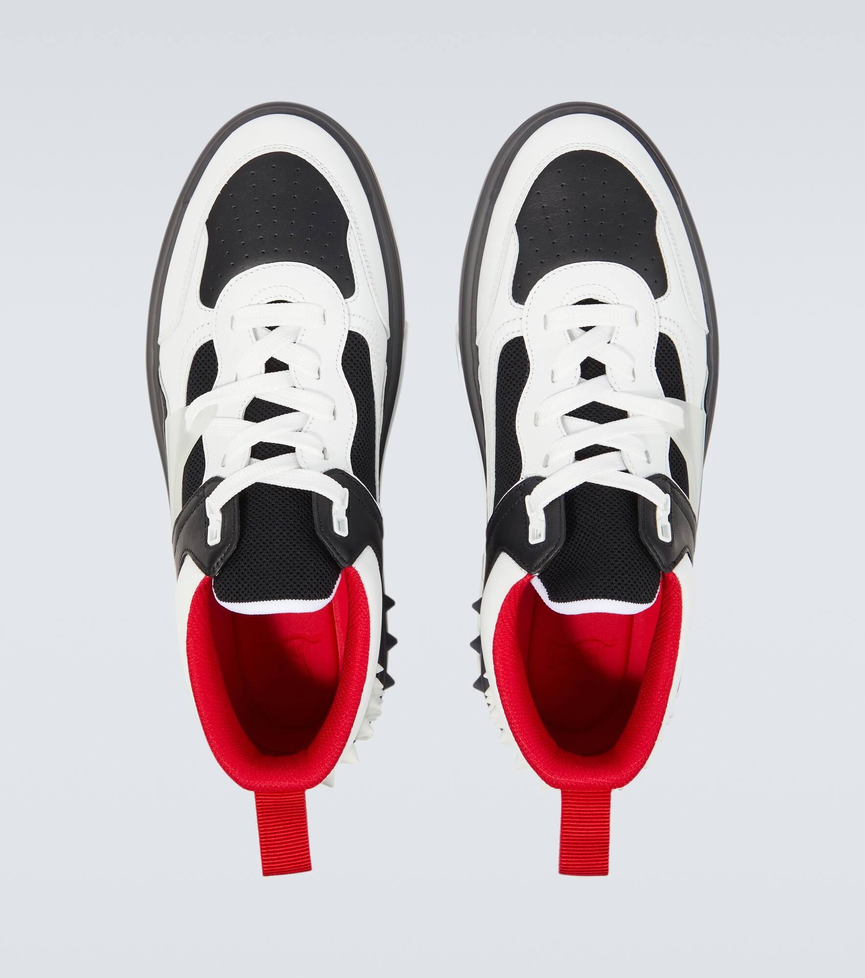 Astroloubi leather-trimmed sneakers - 4