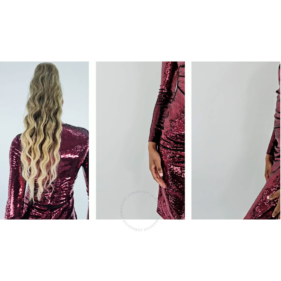 Burberry Aurora Sequinned Gathered Stretch Dress - 3