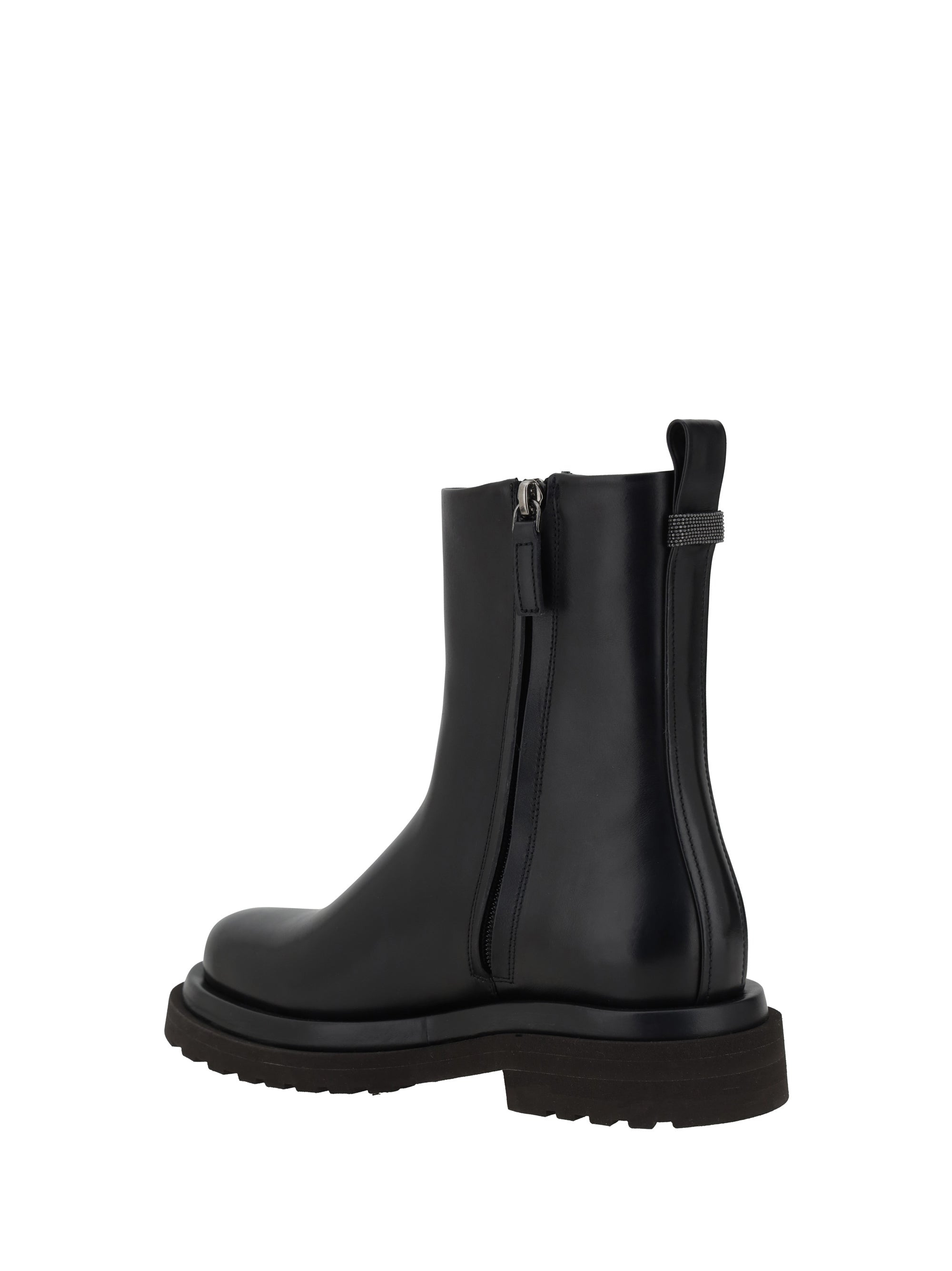 Brunello Cucinelli Women Leather Ankle Boots - 3