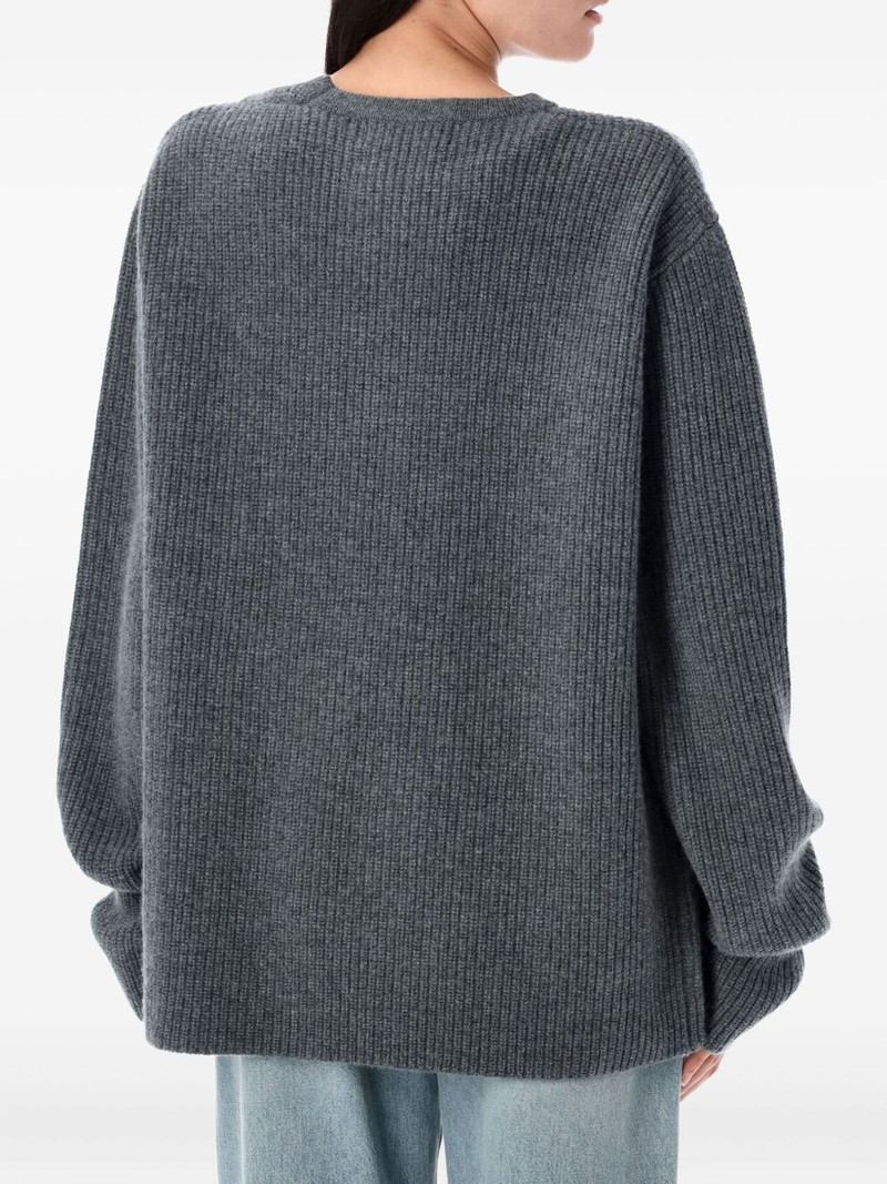 extreme cashmere ribbed cashmere sweater outlook