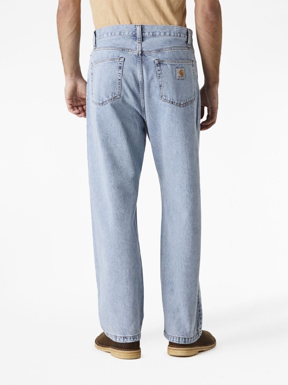 mid-rise straight-leg jeans - 3