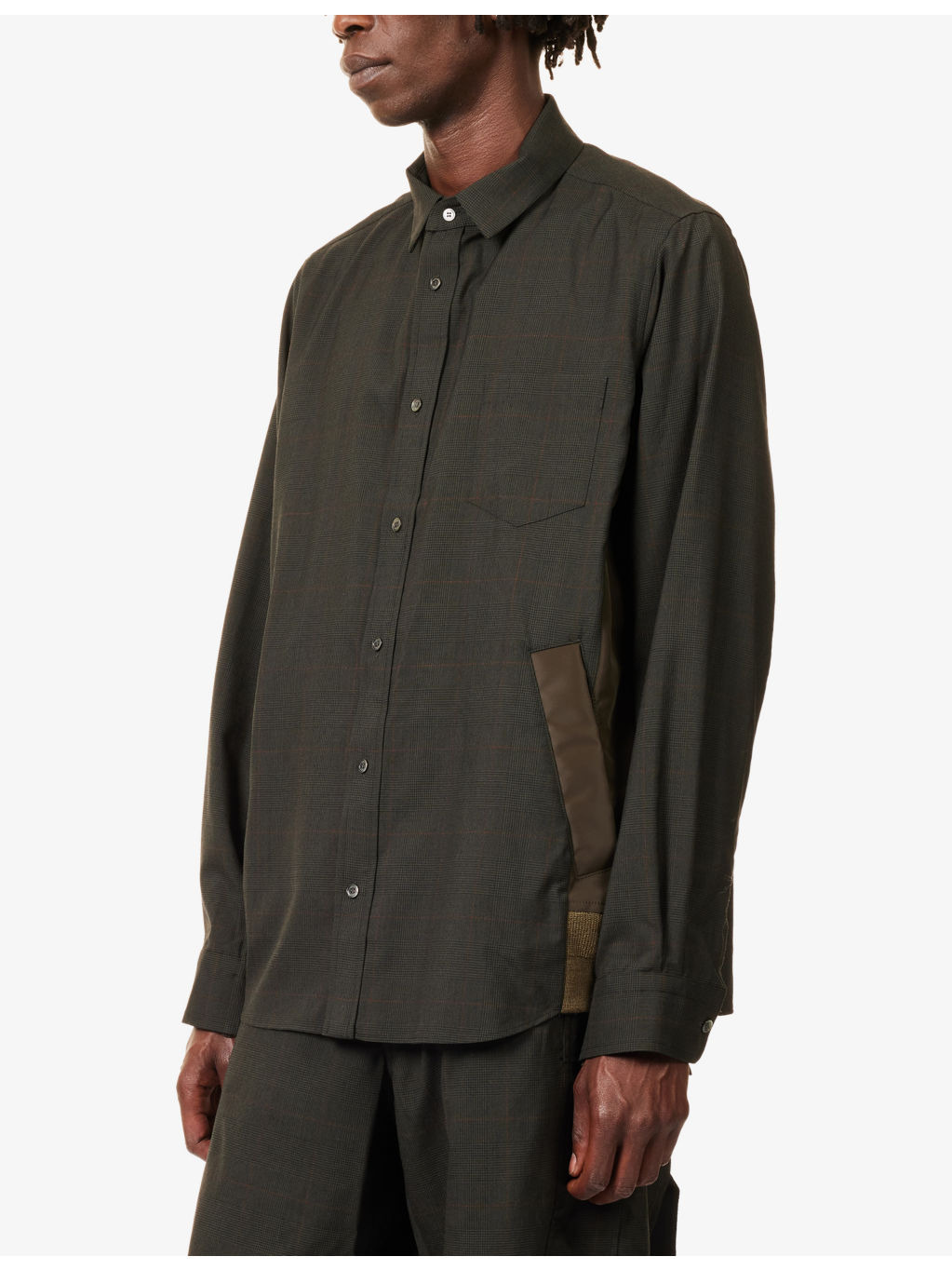 Glen Checked Wool-Blend Shirt - 3