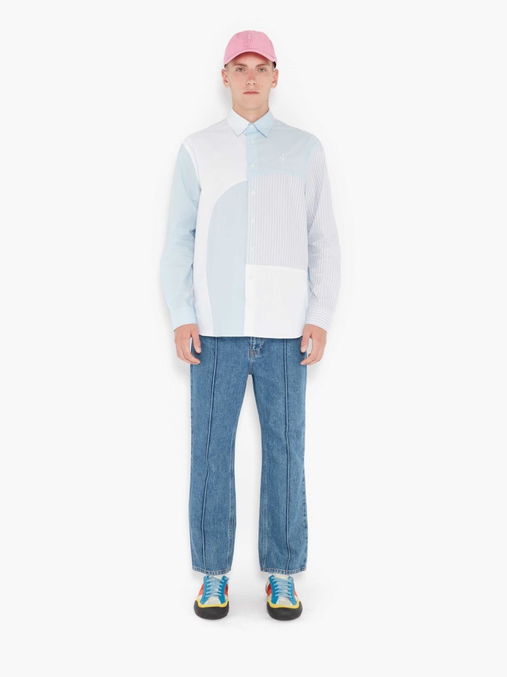 CURVED PATCHWORK CLASSIC FIT SHIRT - 2