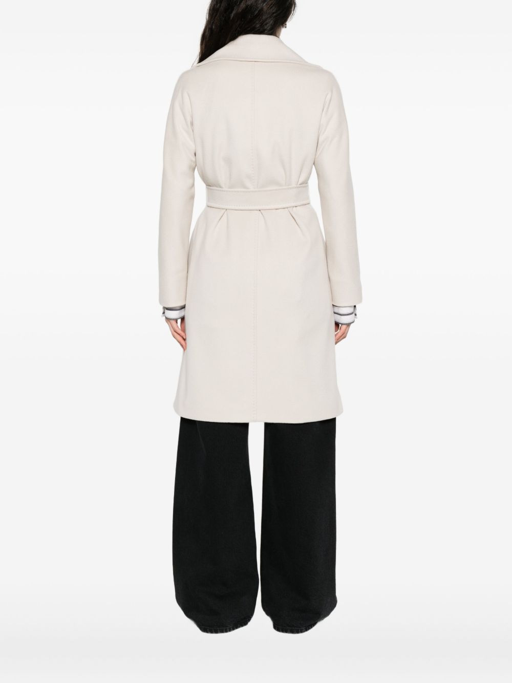 side-pockets oversized coat - 4
