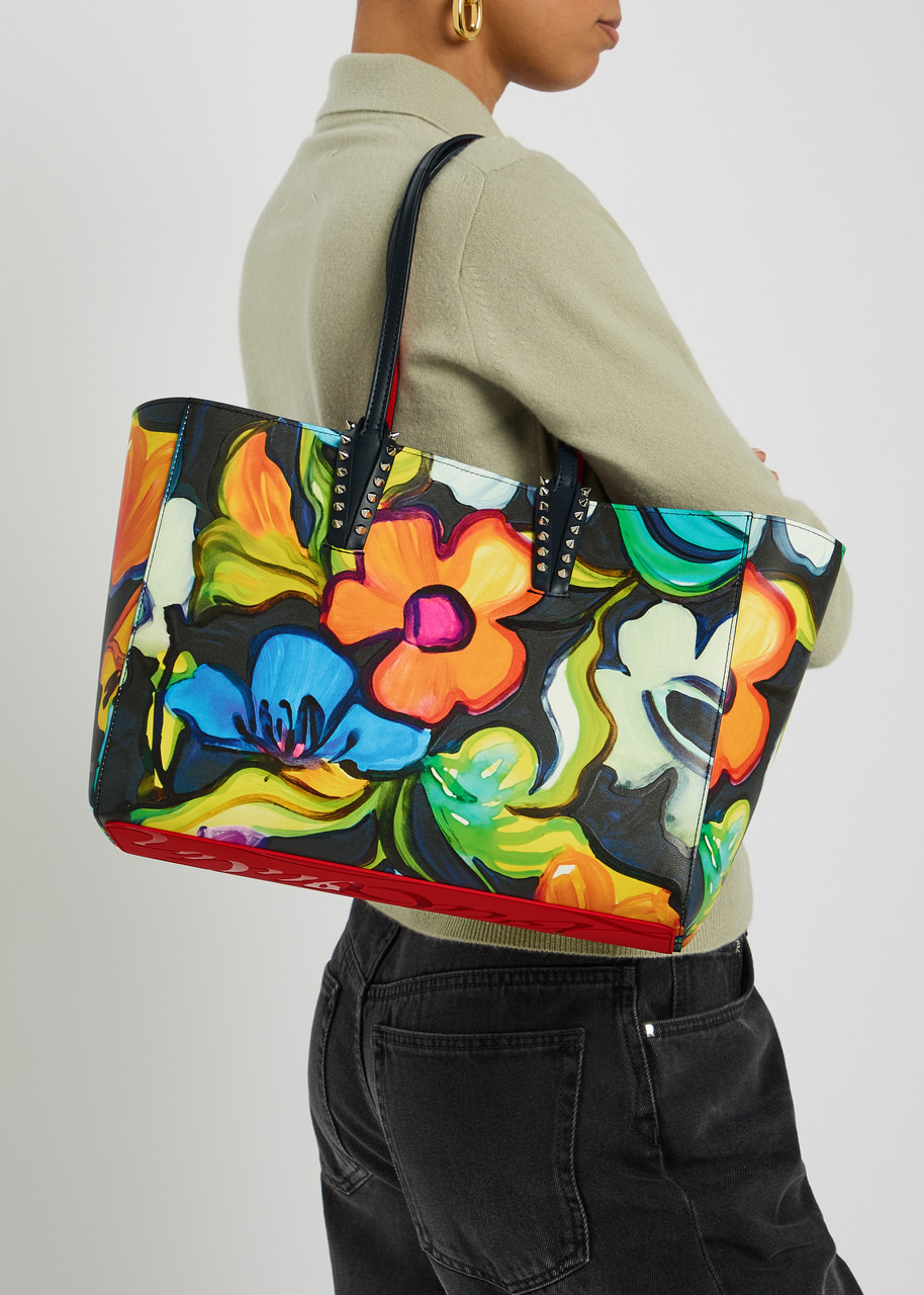 Christian Louboutin Cabata Floral-print Leather Tote bag - 5