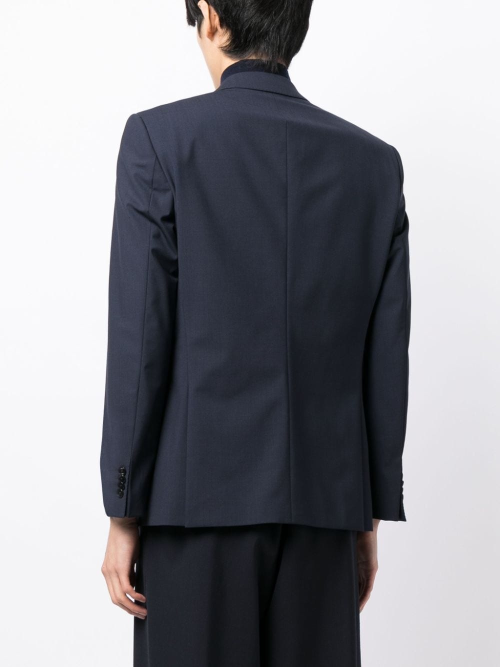 notched-lapels single-breasted blazer - 4