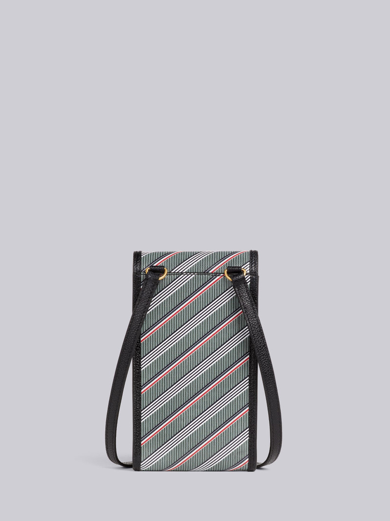 Medium Grey Monogram Coated Canvas Phone Holder With Flap 3