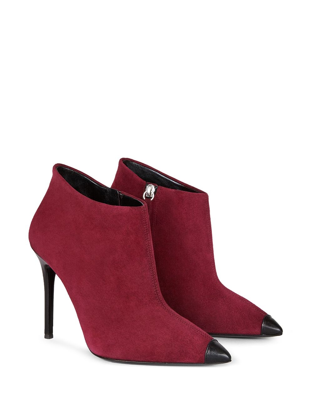 pointed leather ankle boots - 2