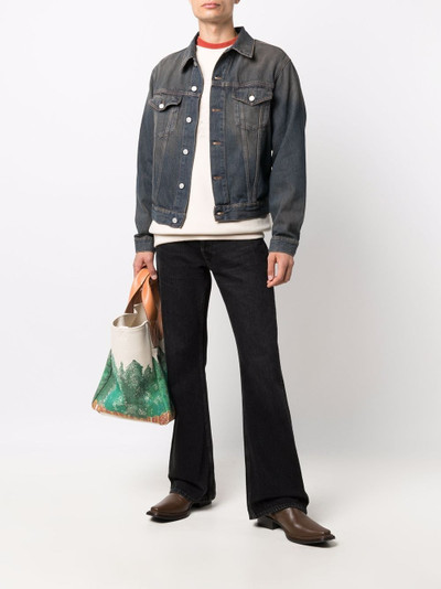 Acne Studios faded-effect denim jacket outlook