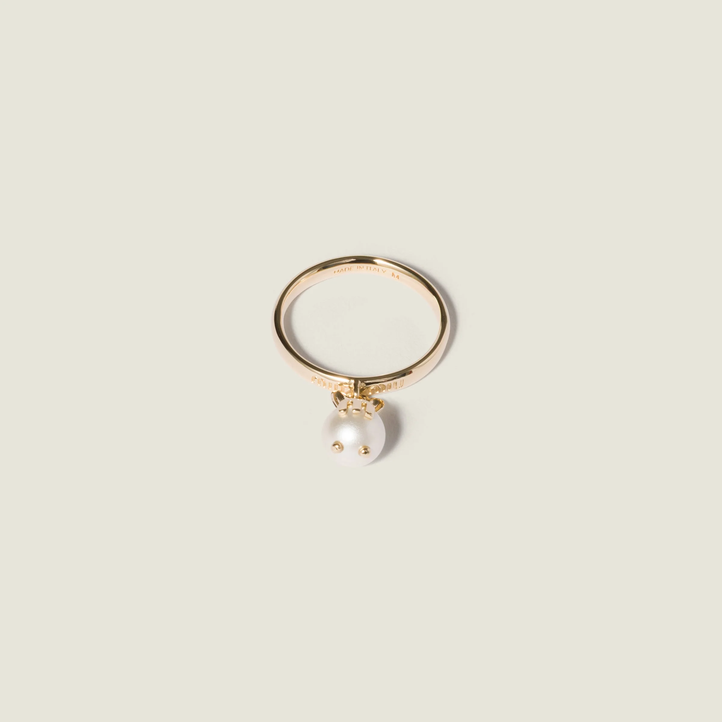 Metal ring with pendant - 1