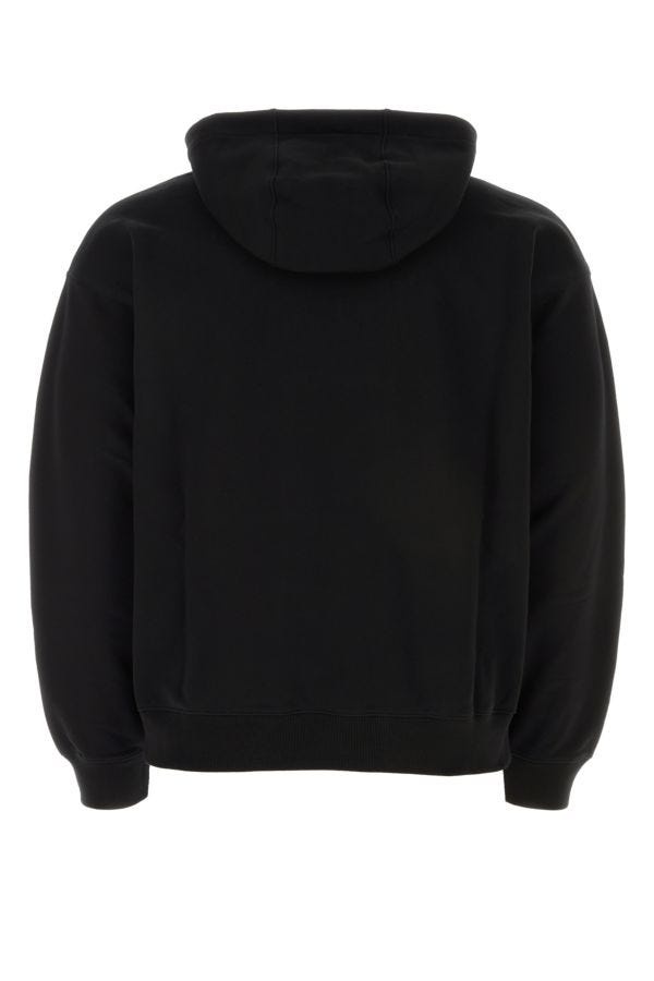 Black cotton sweatshirt - 2