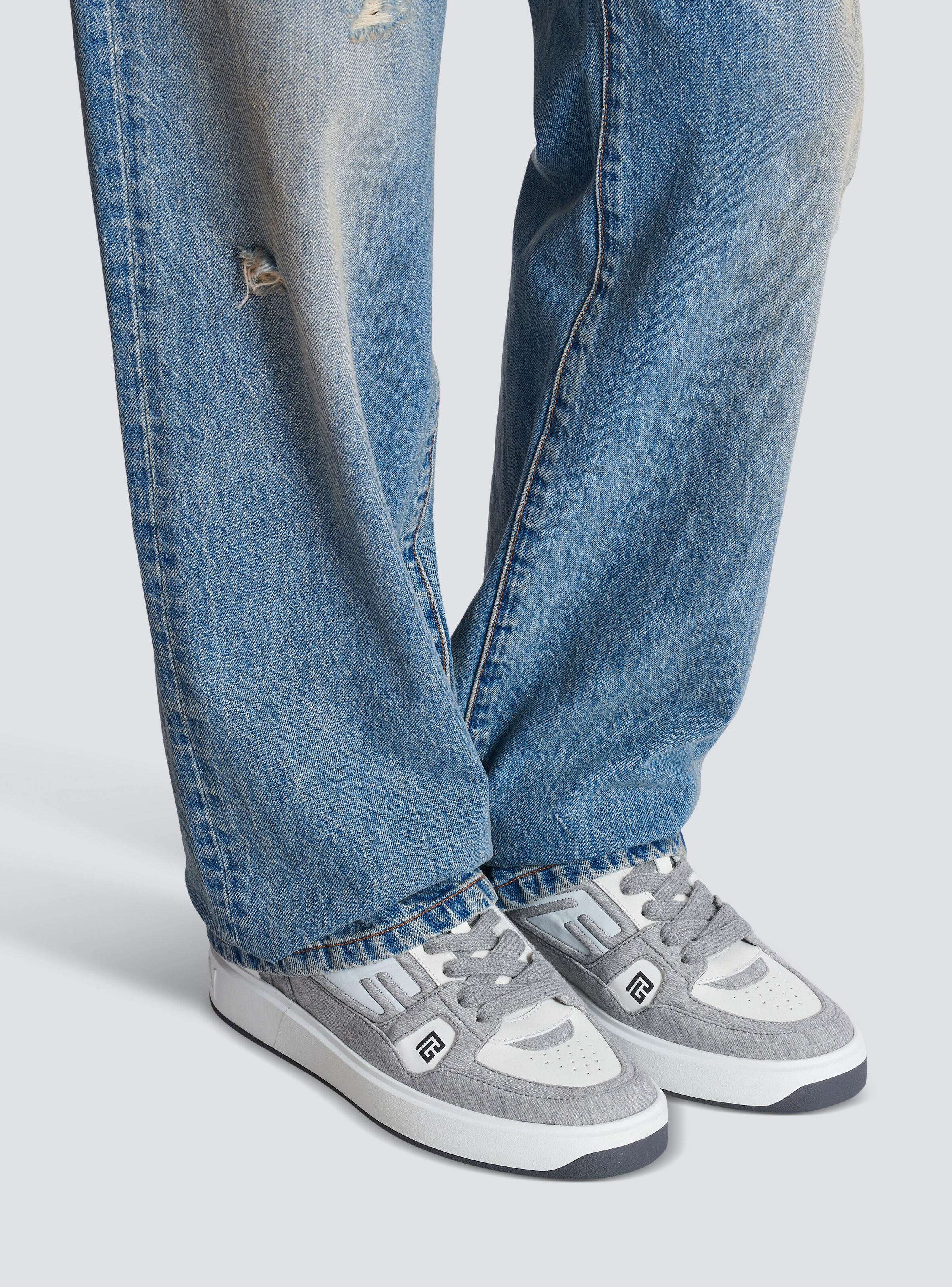 B-Court Skate trainers in fleece and calfskin - 9