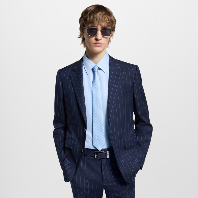 Monogram Pinstripes Tie 5