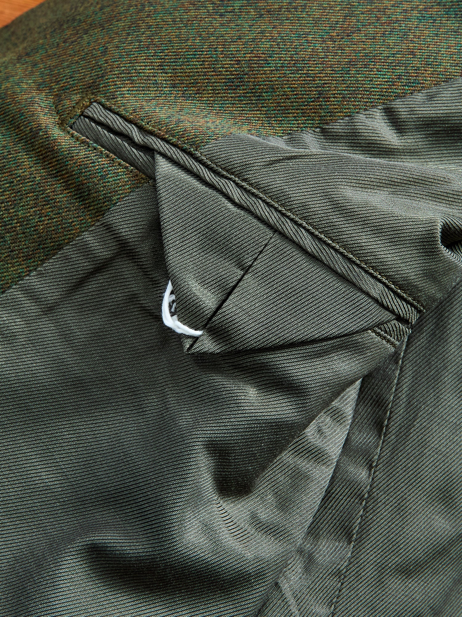 Melange Twill Andover Jacket in Olive - 9