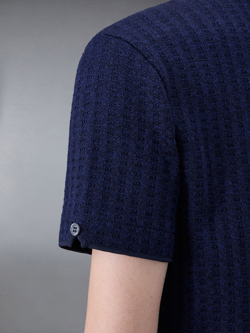 checked jacquard polo minidress 6