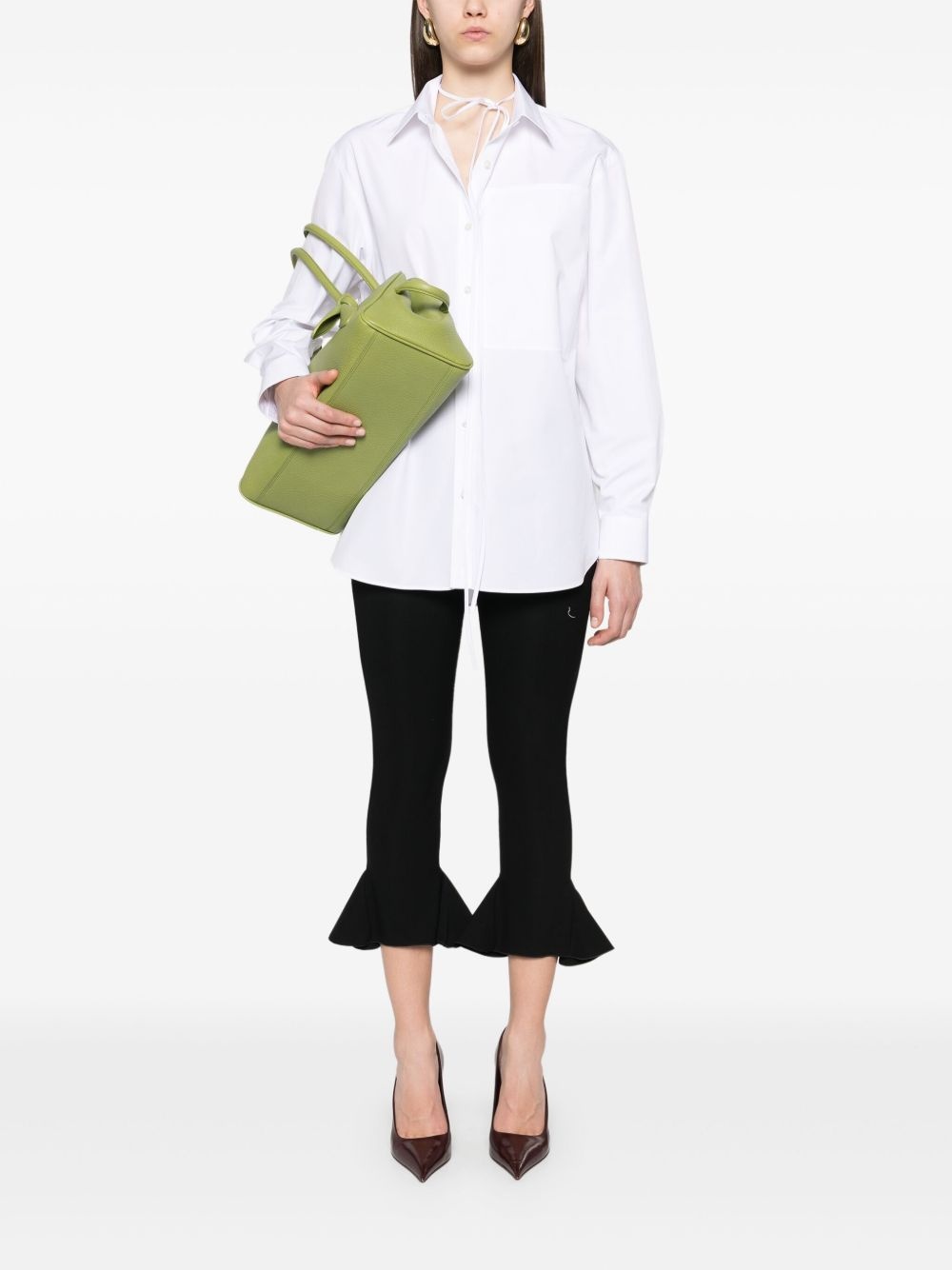embossed poplin shirt - 2