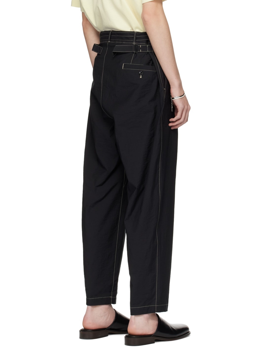 Black Belted Trousers - 3