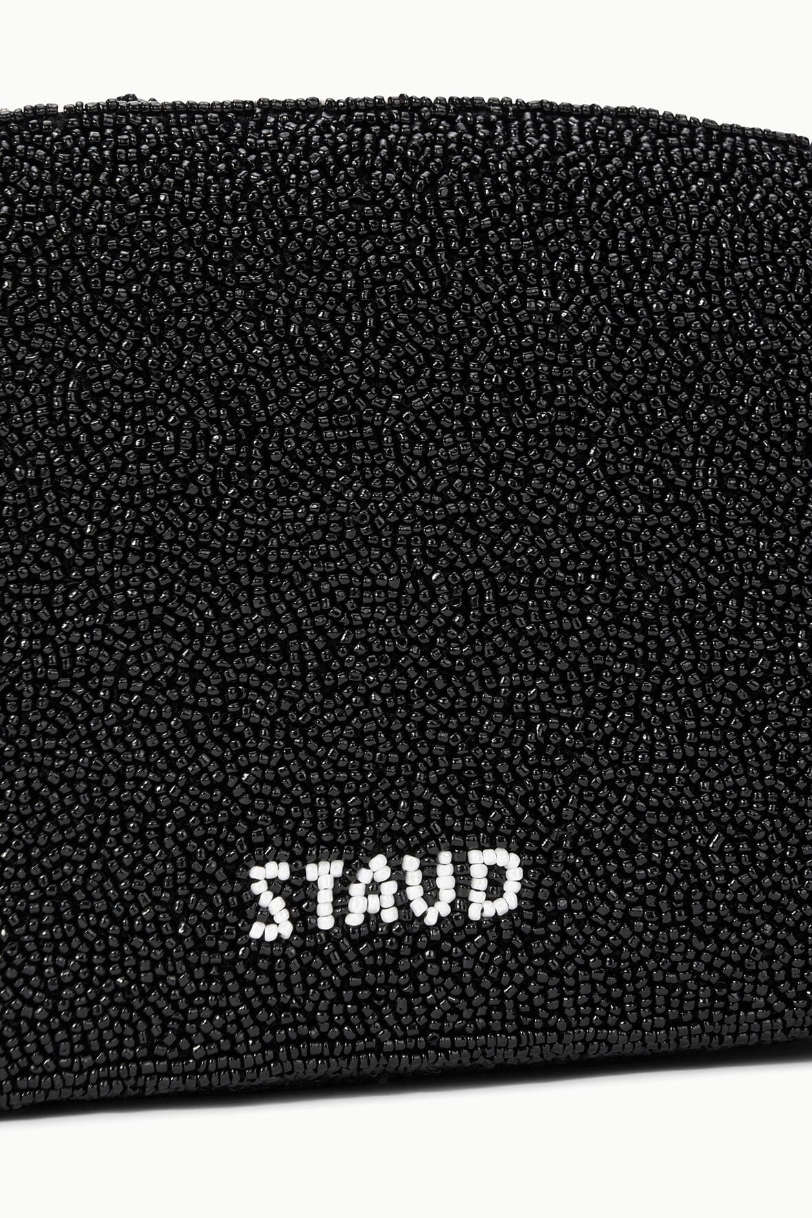 STAUD DOLLY BEADED CLUTCH BLACK - 5