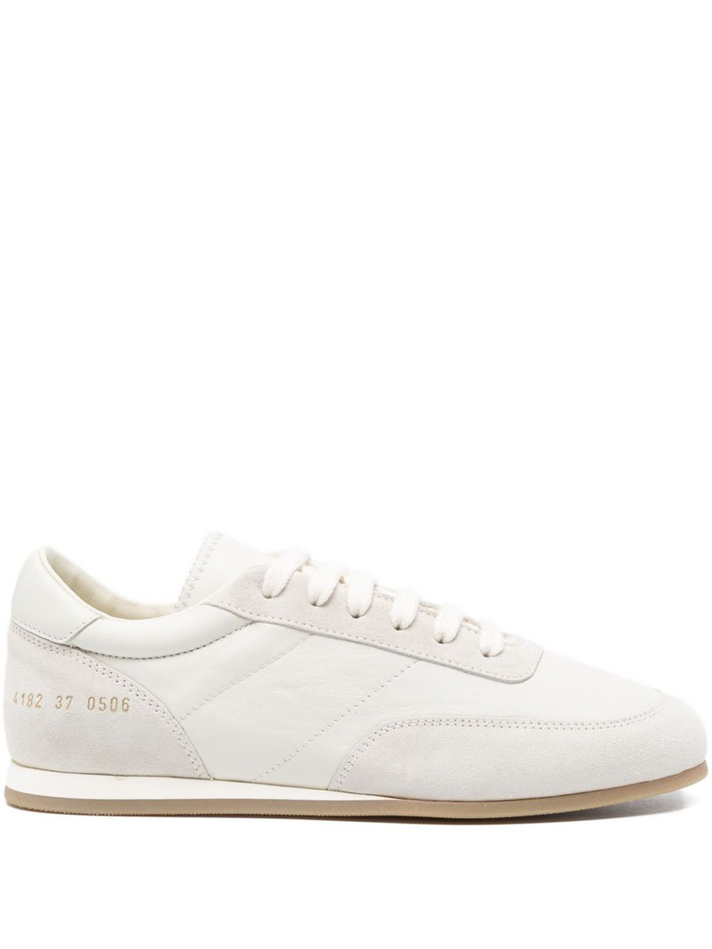 suede panelled sneakers 1