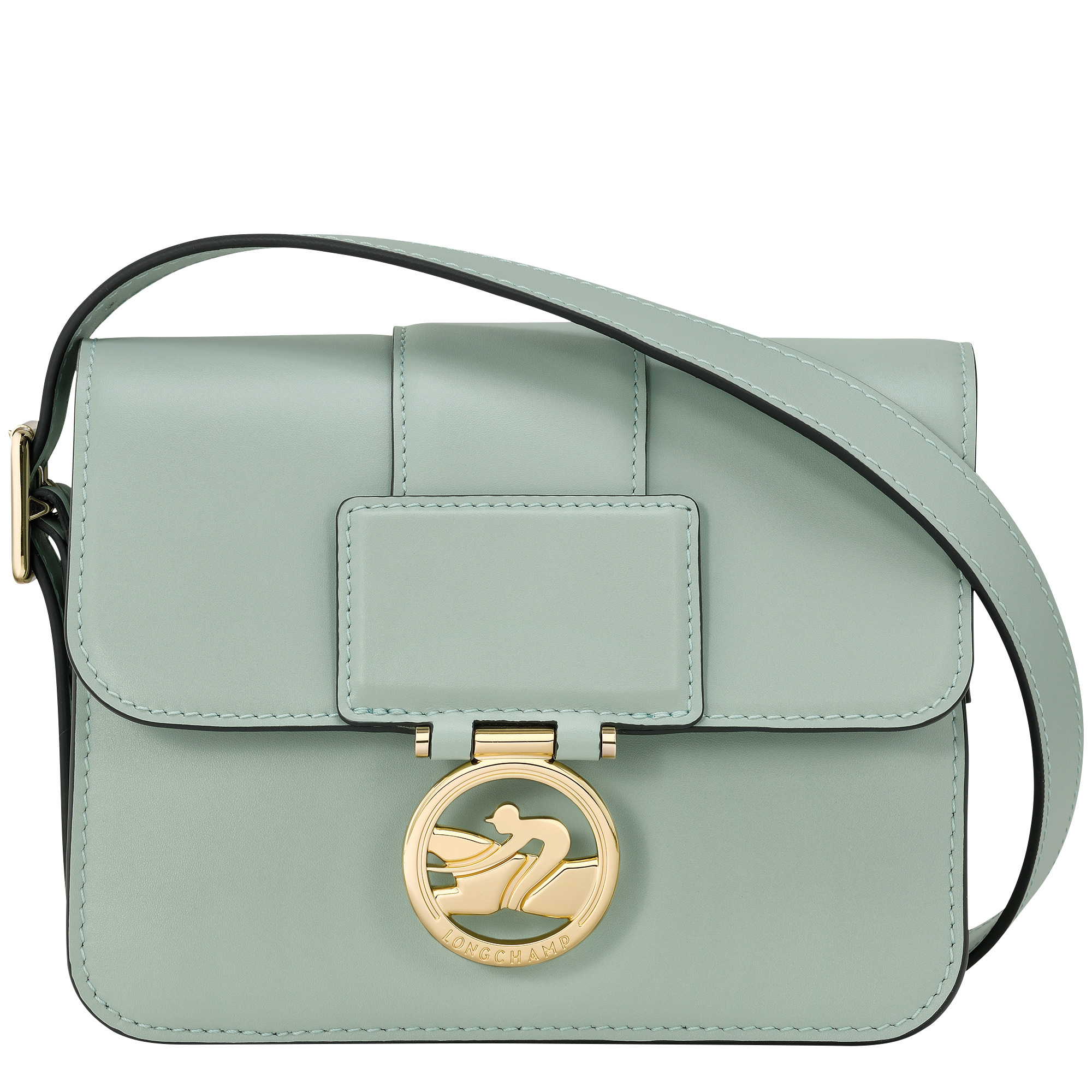 Box-Trot S Crossbody bag Green-gray - Leather - 1