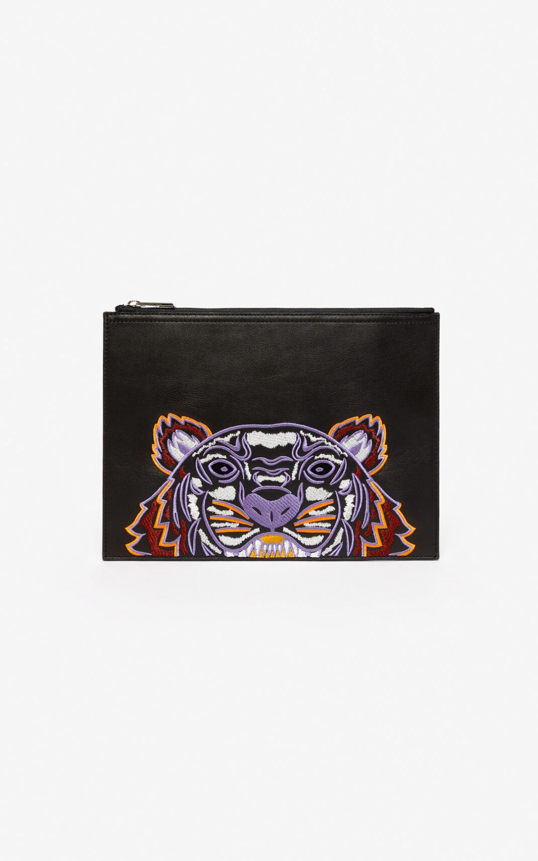 Tiger leather clutch - 1