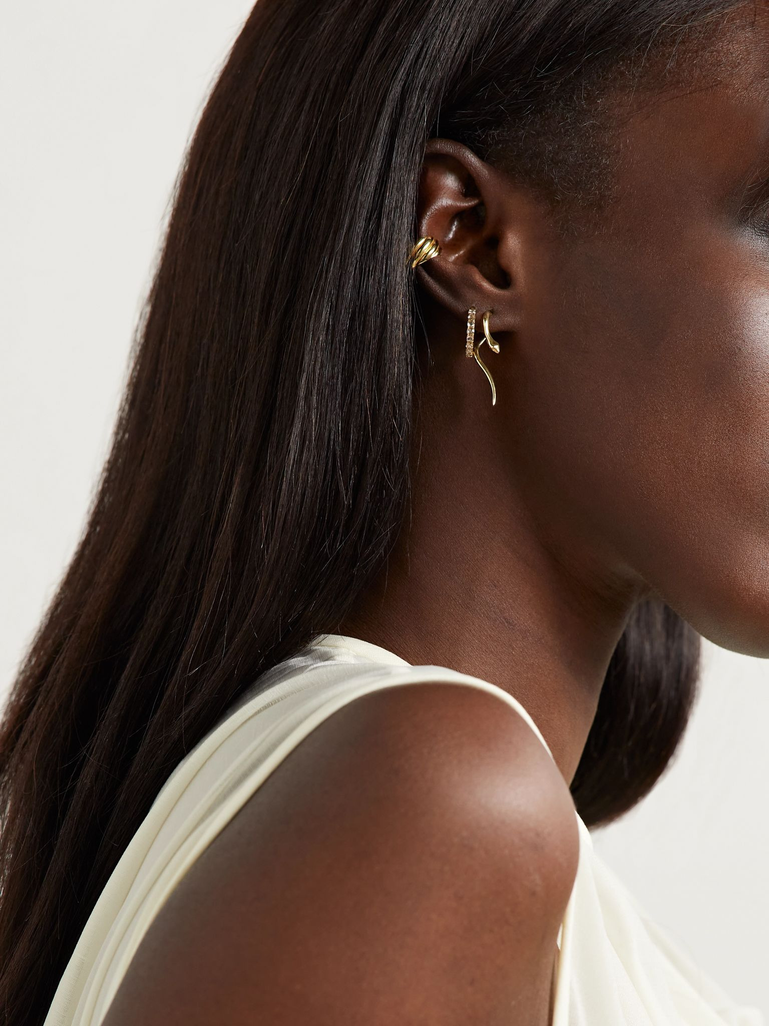 Boa 18-karat gold earrings Gold - 4