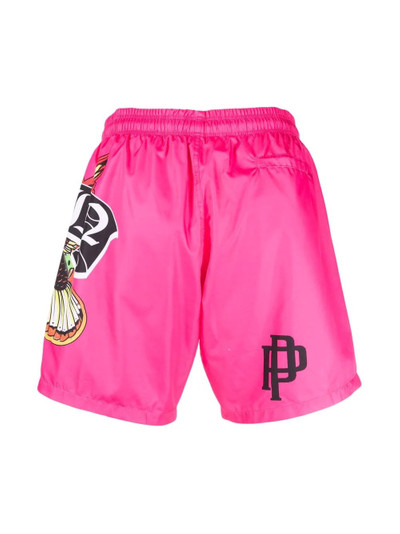 PHILIPP PLEIN tattoo-print drawstring swimming trunks outlook