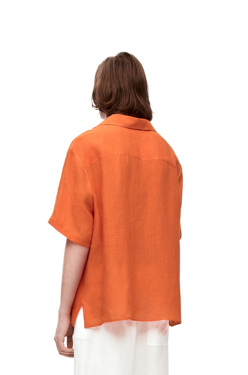 Bowling shirt in linen 4