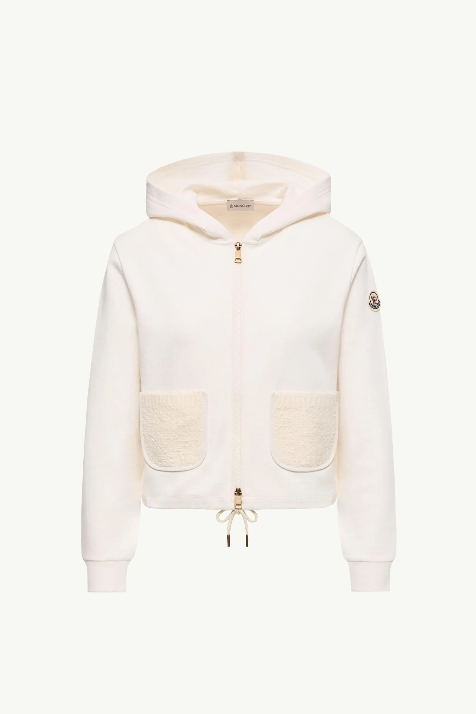 Cotton Blend Zip-Up Sweatshirt - 1