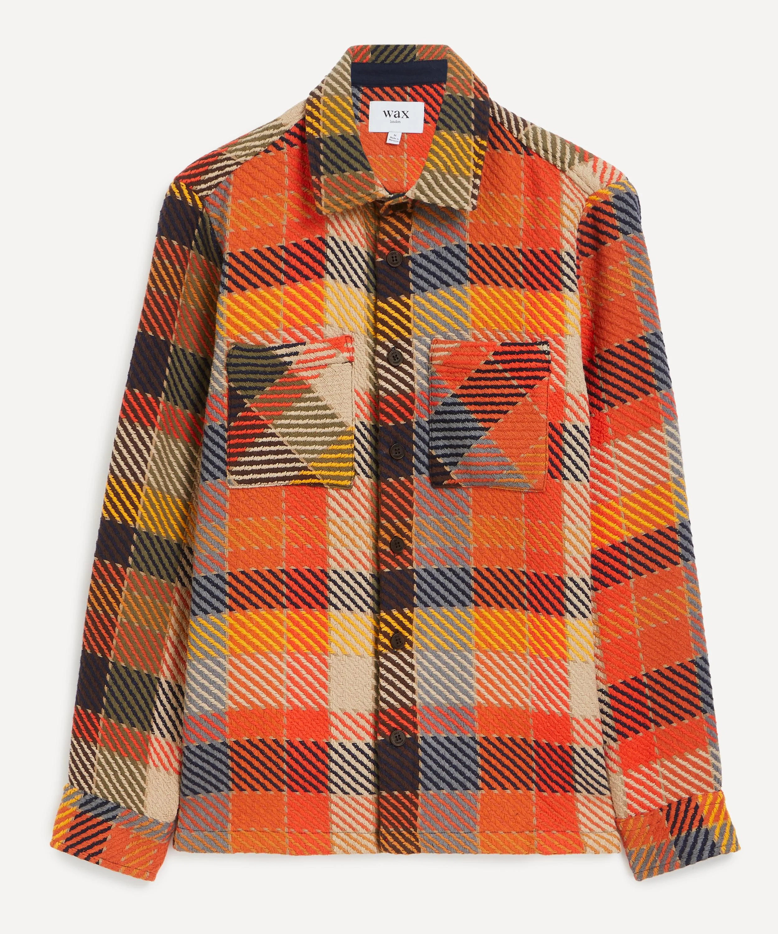Whiting Orange Pike Check Overshirt - 1