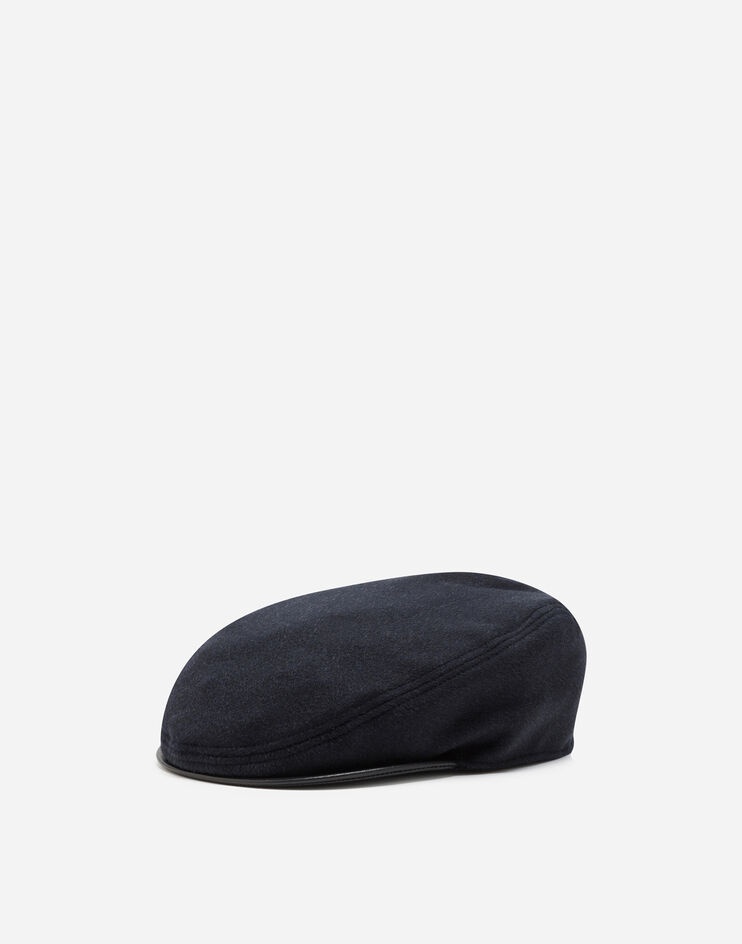 Cashmere and leather flap cap - 1