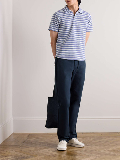 Oliver Spencer Straight-Leg Cotton-Drill Drawstring Trousers outlook
