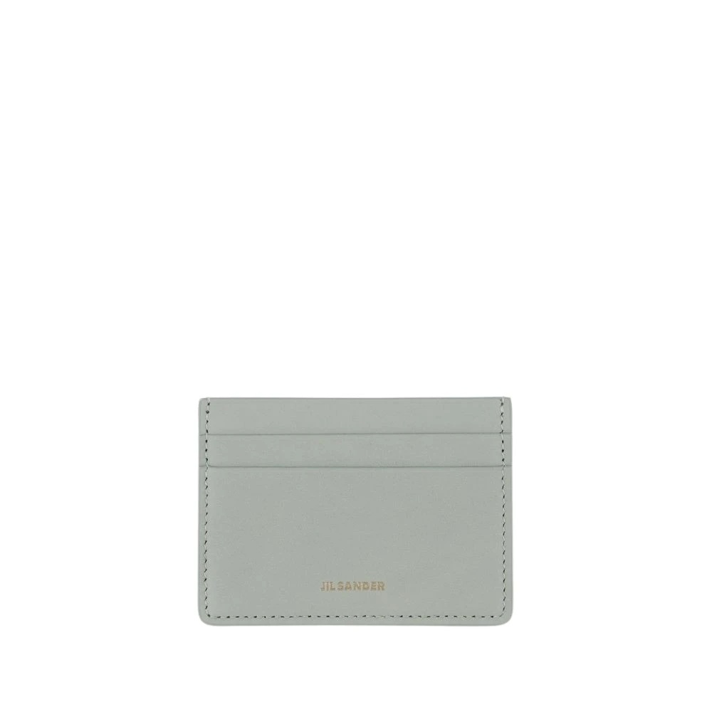 Jil Sander LEATHER CARD HOLDER IN TOBACCO BROWN | miinto