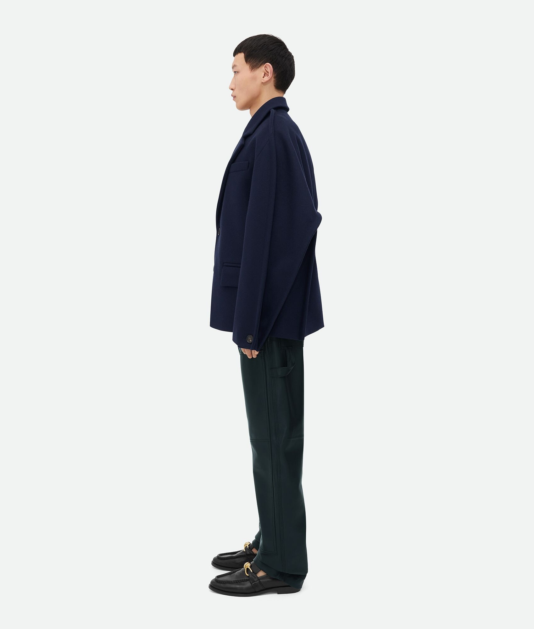 Melange Wool Felt Coat - 2