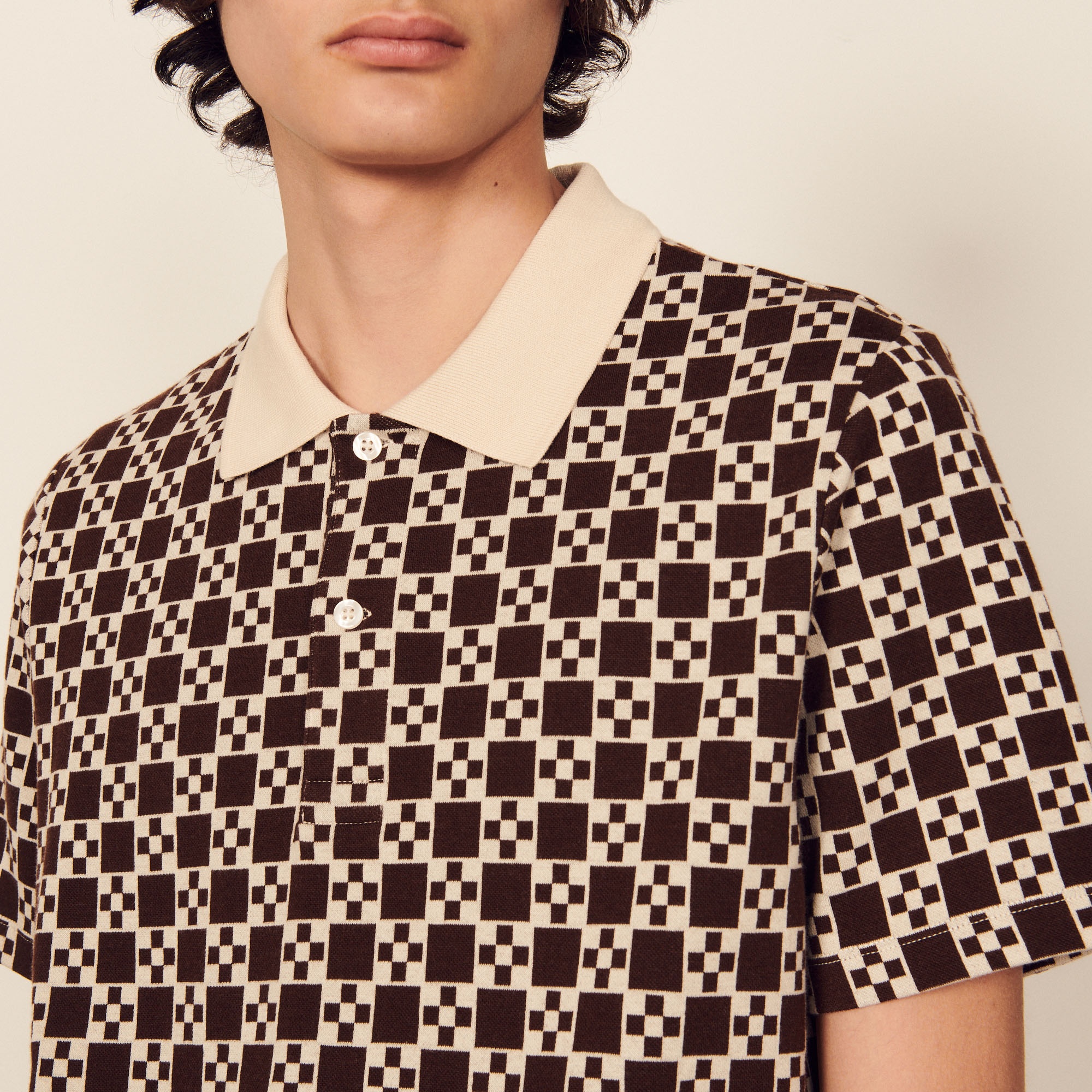 Jacquard polo shirt - 5
