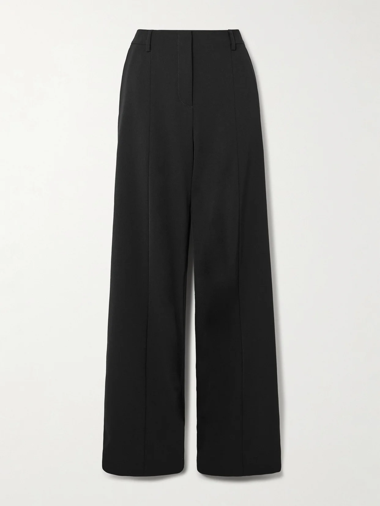 Twill Wide-leg Stirrup Pants - 1
