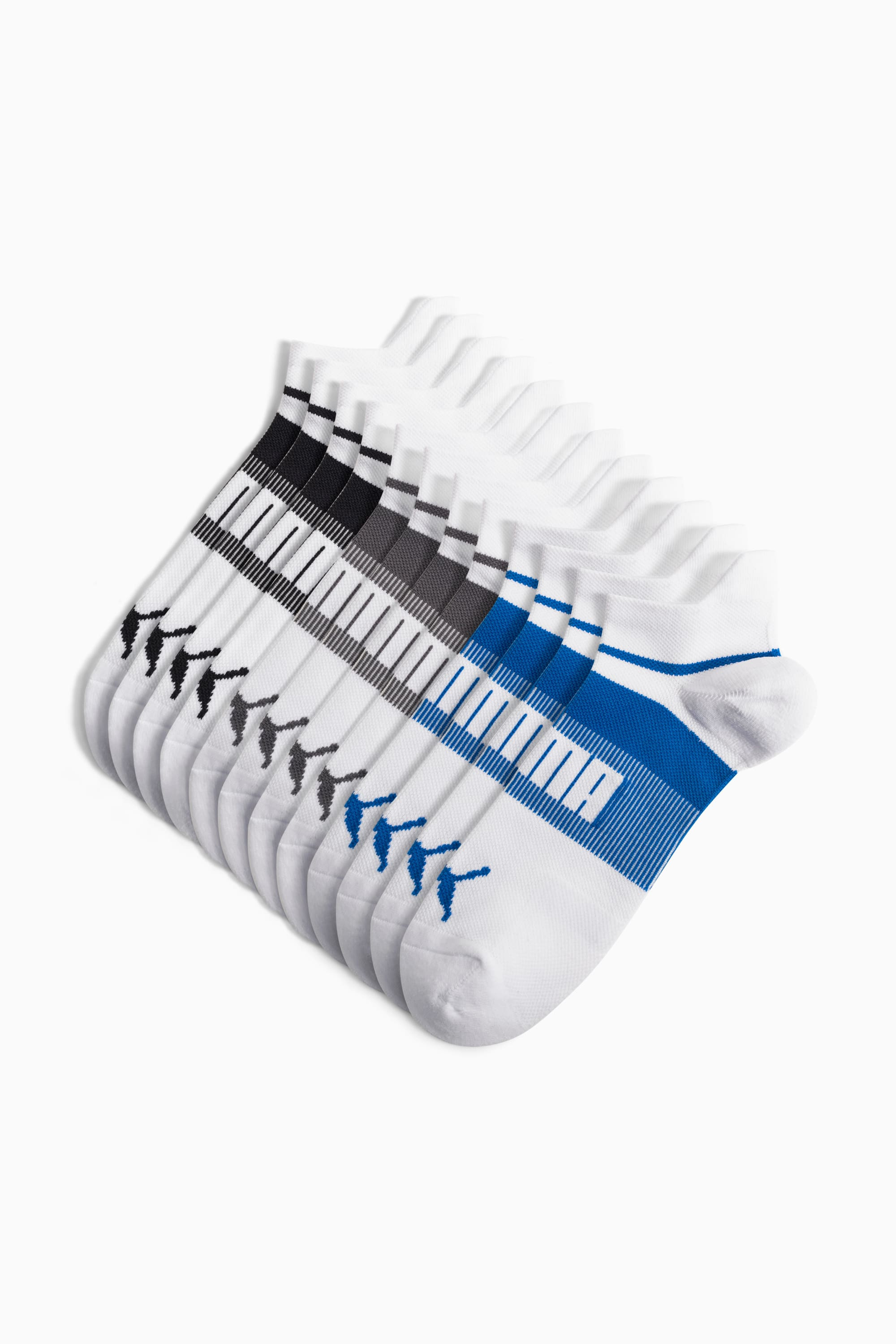 Men's Extended Terry Crew Low-Cut Socks (6 Pairs) - 1