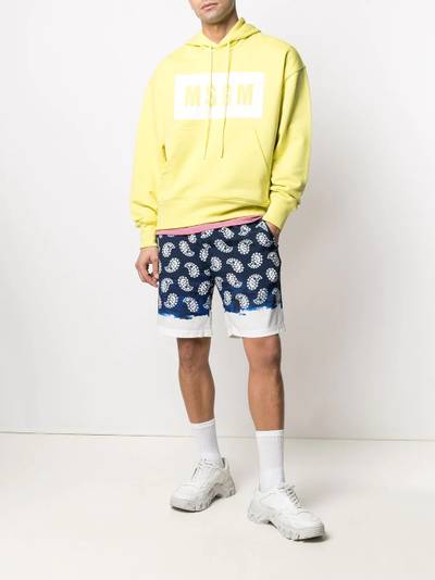 MSGM paisley-print shorts outlook