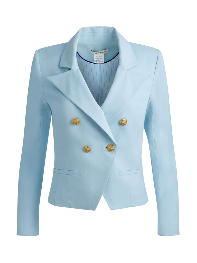 SABLE DOUBLE BREASTED CROPPED BLAZER 1