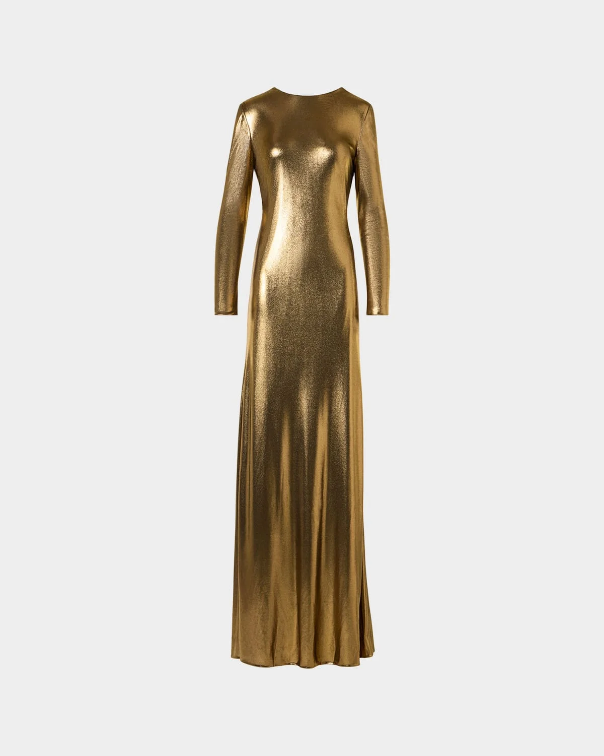 Lurex Viscose Long-Sleeve Gown - 1