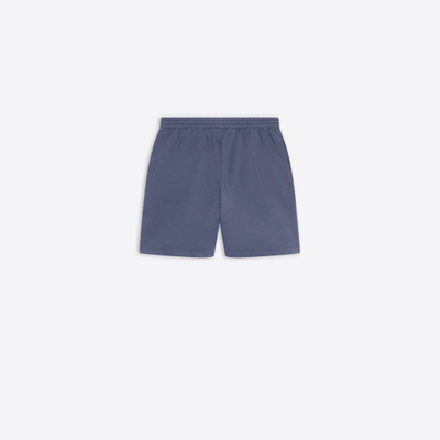 BALENCIAGA Men's Political Campaign Sweat Shorts in Grey outlook