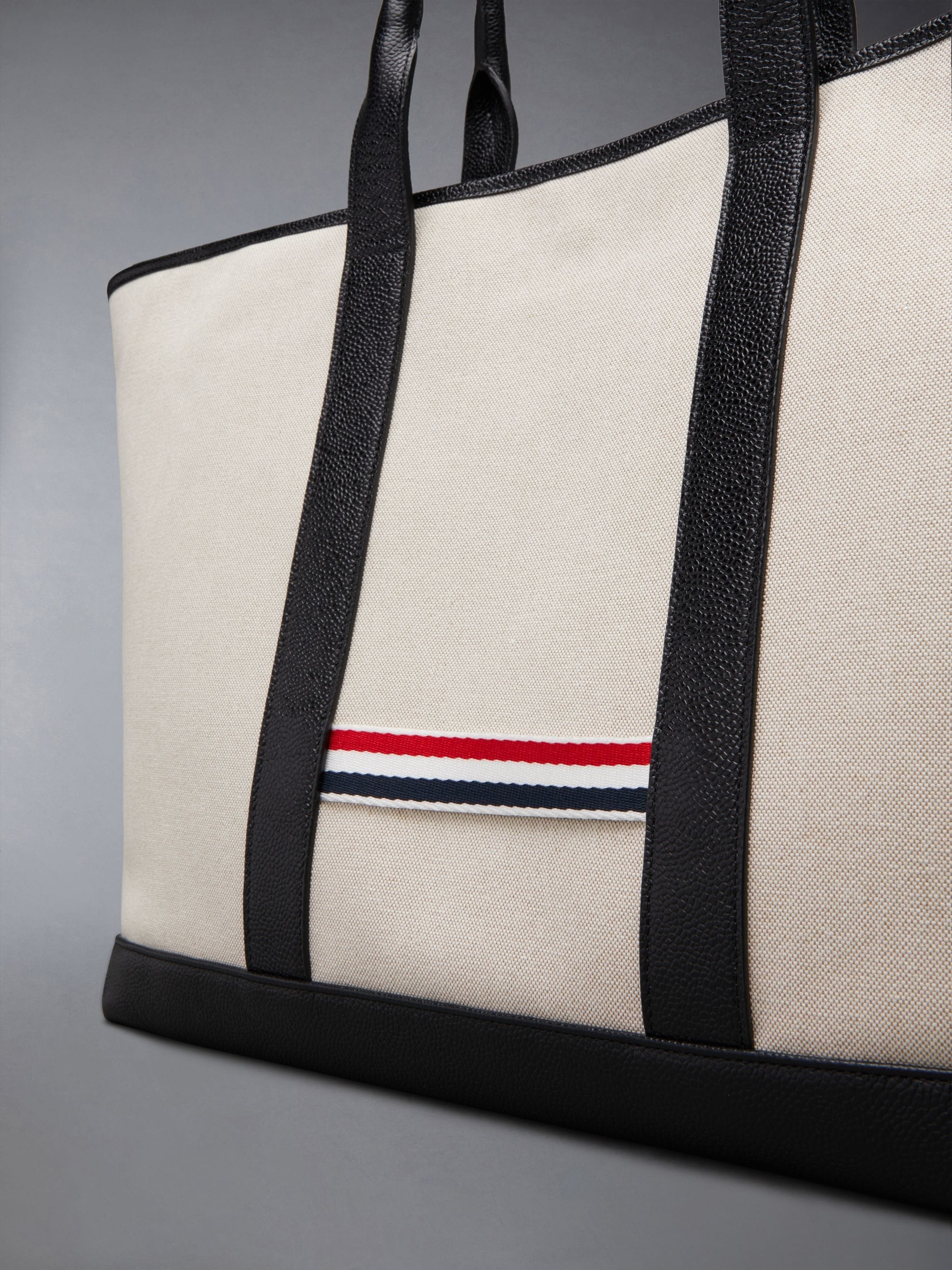 medium RWB-stripe tote bag - 5