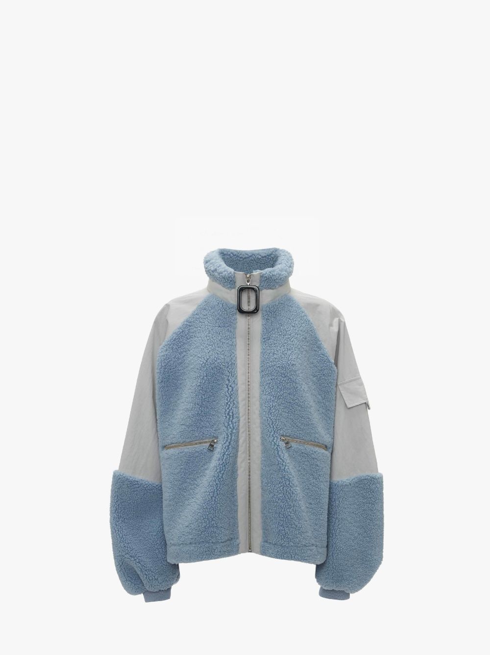 COLOUR BLOCK FLEECE TRACK TOP - 1