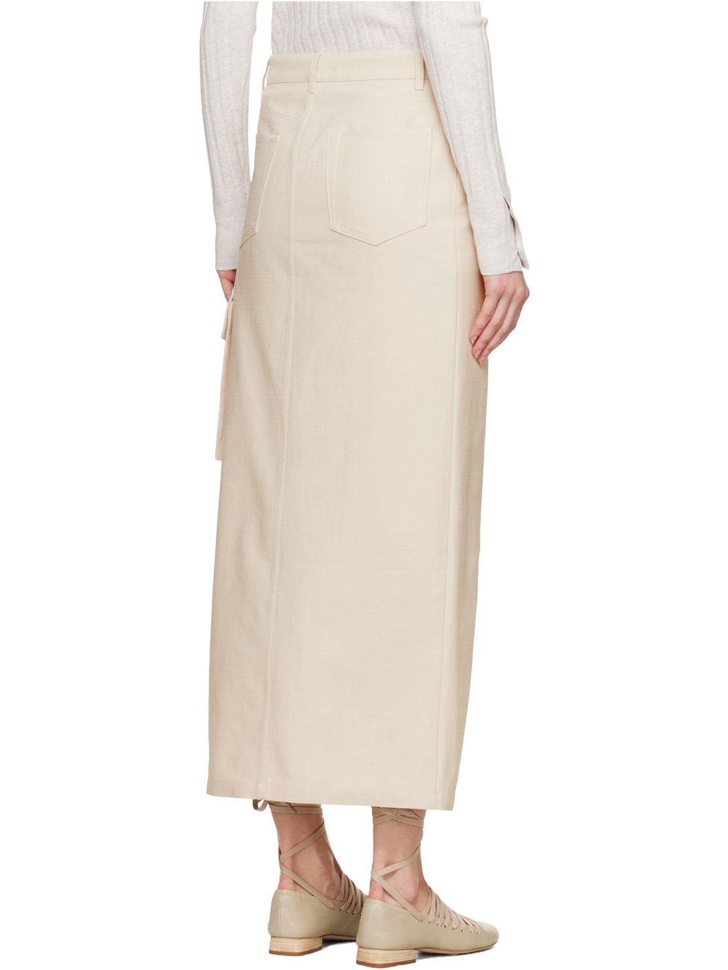 Off-White Cargo Maxi Skirt - 3