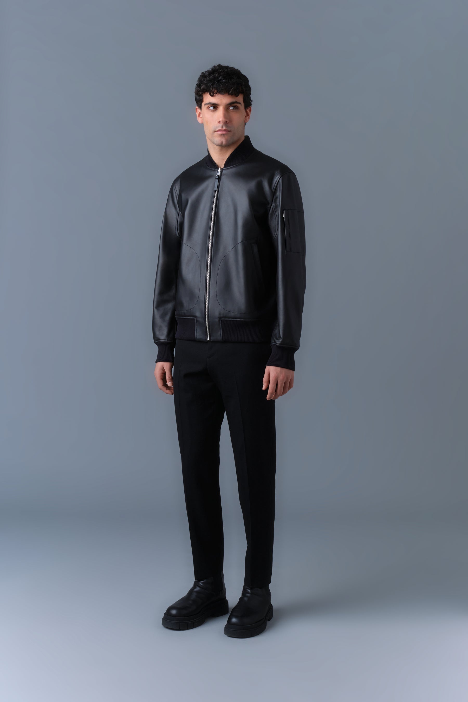 EASTON-R 2-in-1 lamb leather bomber jacket - 3