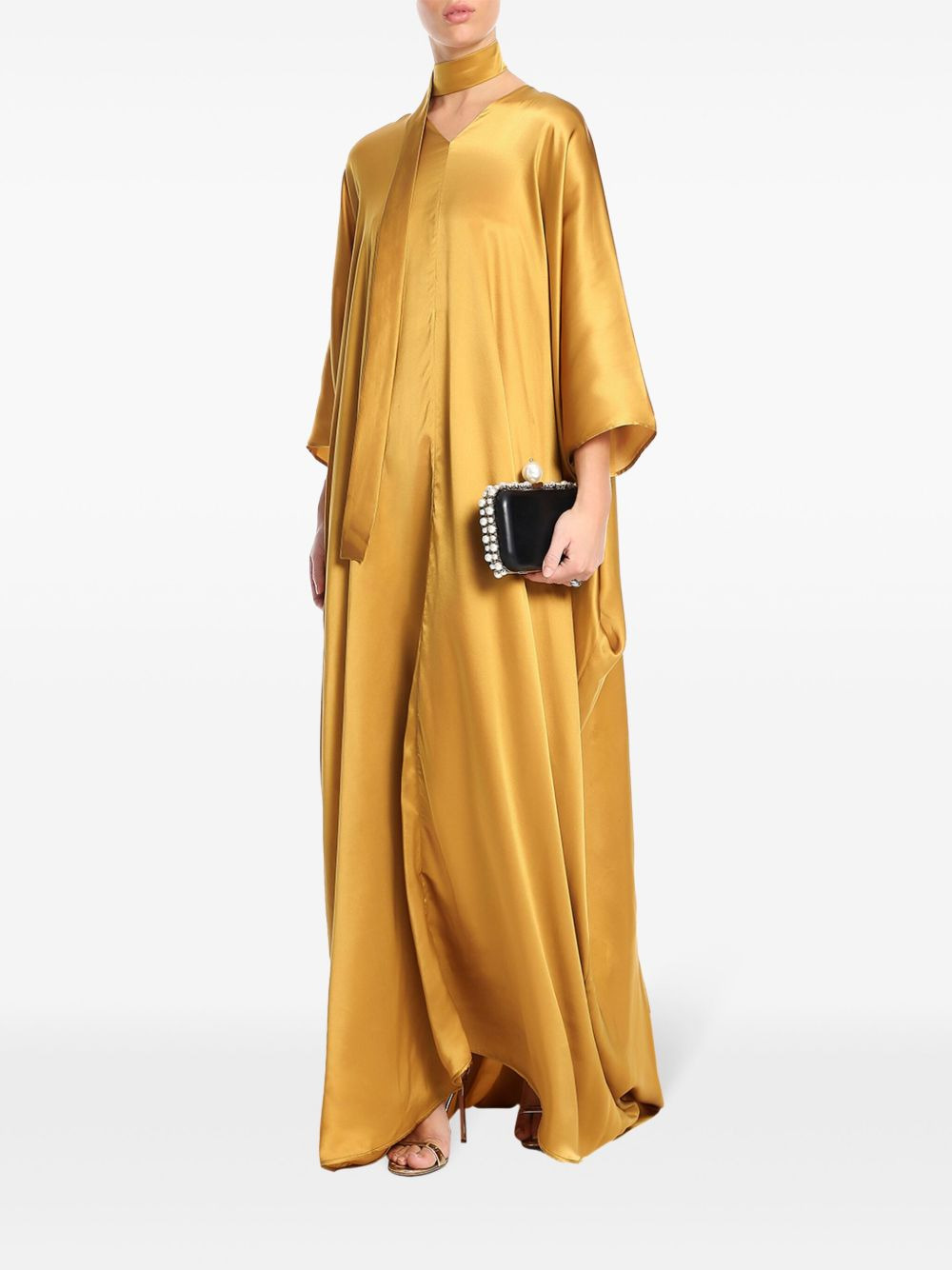New Age silk kaftan dress - 2