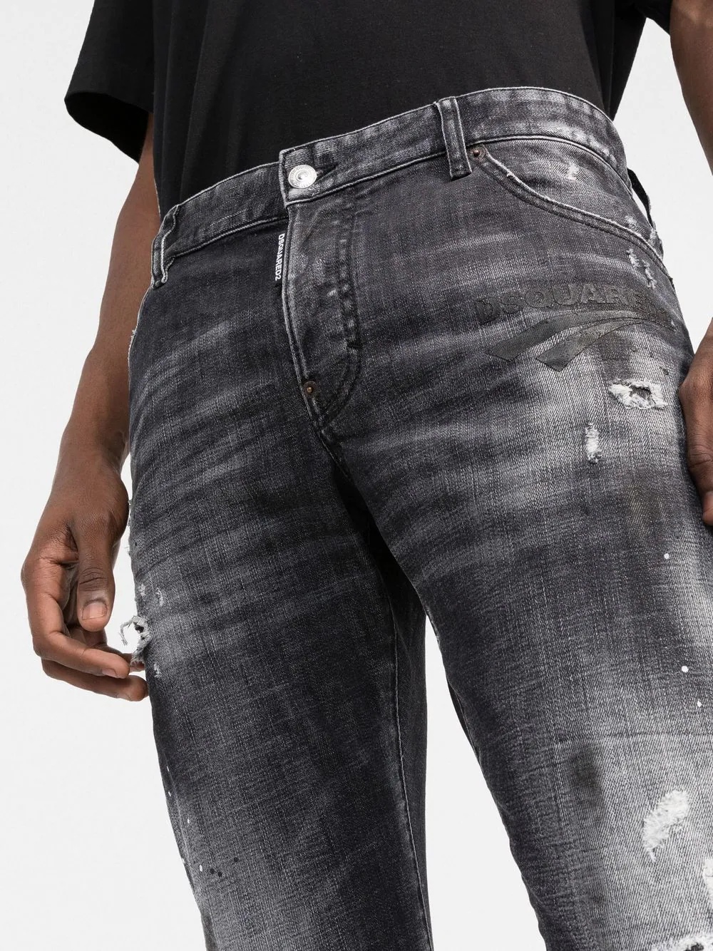 ripped-detail denim jeans - 5