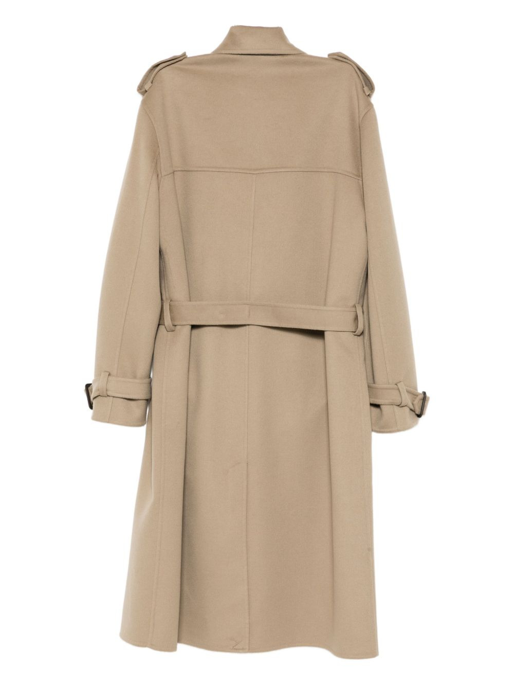 WOOL DOUBLE-BREASTED TRENCH COAT - 2
