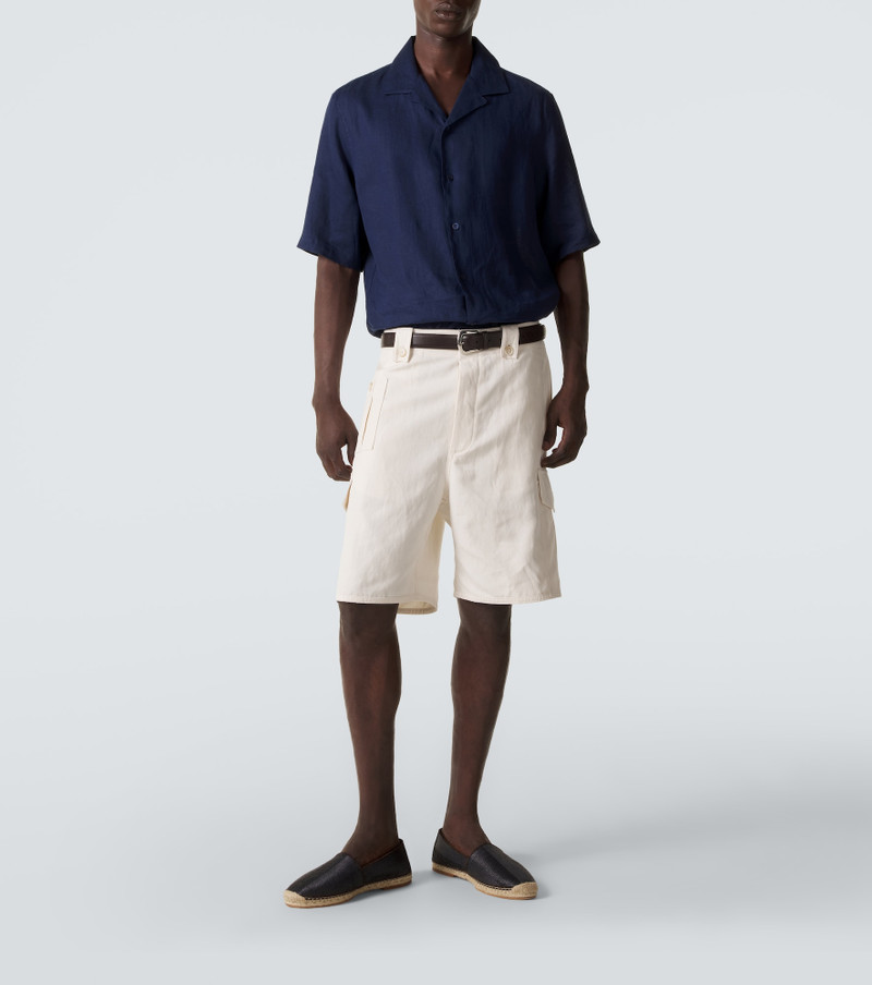 Brunello Cucinelli Suede-trimmed espadrilles outlook
