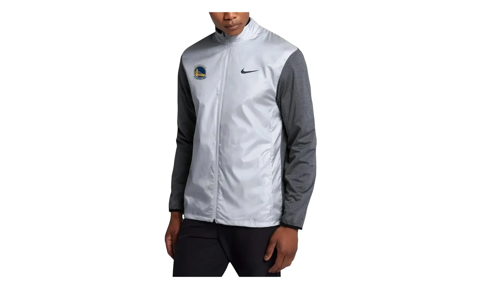 NBA GS WARRIORS SHIELD FZ JACKET "Wolf Grey" GM4015 SHIELDFZJCKT - 1
